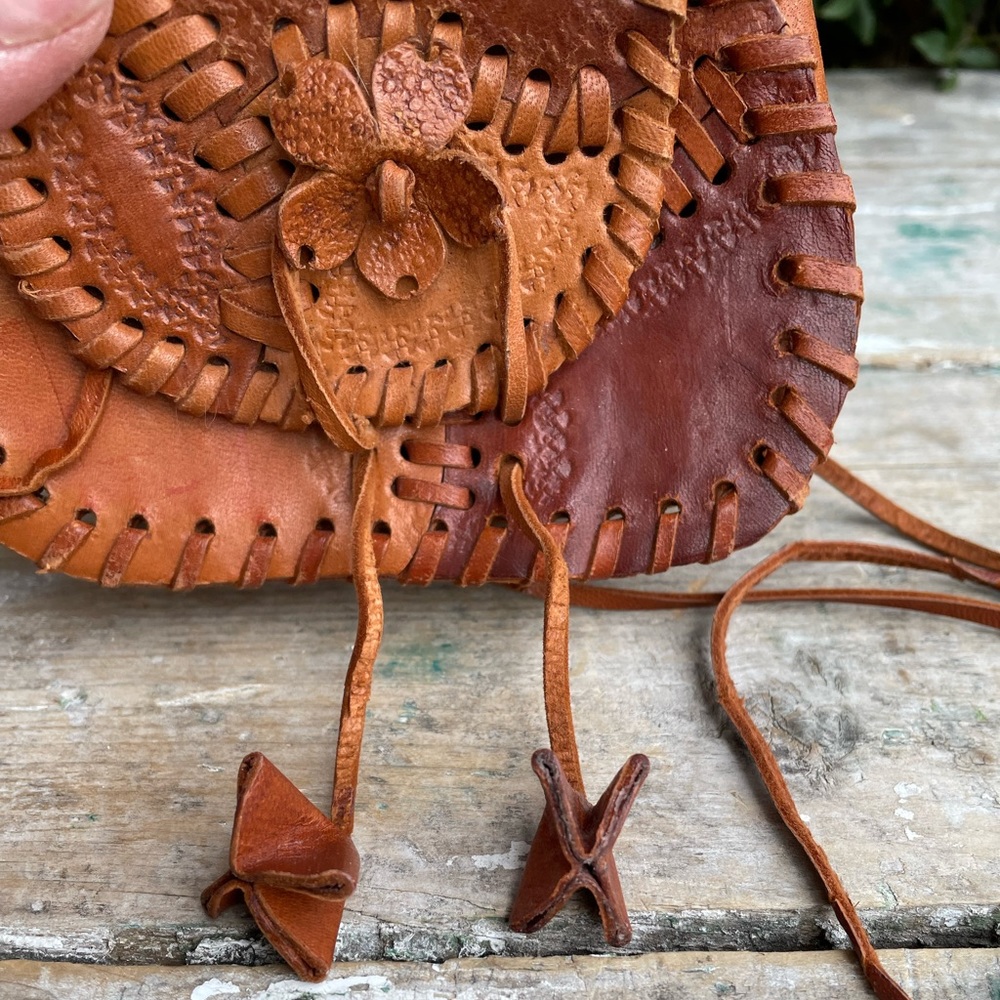 Vintage Leather Patchwork Mini Bag - image 6